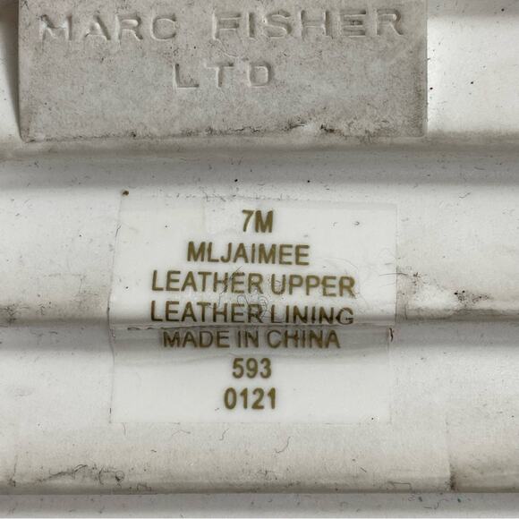 MARC FISHER Jamie Slip On Woven Leather Flat Espadrille Sandals - Picture 8 of 8